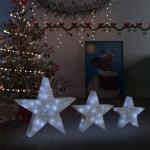 Weiße vidaXL LED Weihnachtssterne 3-teilig 
