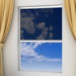 vidaXL Weißes aufrollbares Insektengitter für Fenster 140 x 170 cm