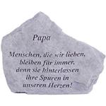 Vidroflor Gedenkstein Papa. aus Steinguss 18 x 14 cm Grabschmuck