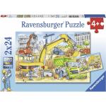 Bunte Ravensburger Baustellen Puzzles mit Tiermotiv für 3 - 5 Jahre 