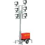Viessmann H0 (1:87) 1344 - H0 Leuchtgiraffe Feuerwehr auf Anhänger mit 6 LEDs weiß