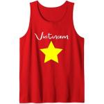 Rote Vintage T-Shirts mit Vietnam-Motiv für Herren Größe S für den für den Sommer 