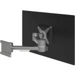 Silberne DATAFLEX Viewmate Monitorständer & Monitorhalterungen pulverbeschichtet aus Stahl schwenkbar Breite 0-50cm, Höhe 0-50cm, Tiefe 0-50cm 