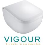 Weiße Vigour derby Wand-WCs aus Keramik 