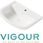 Weiße Vigour one Rechteckige Handwaschbecken & Gäste-WC-Waschtische 