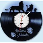 Schwarze Vintage König der Löwen Lautlose Funkwanduhren mit Löwen-Motiv 