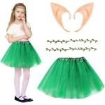 Tannengrüne Blumenfee-Kostüme für Kinder 