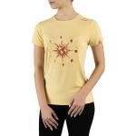Gelbe Elegante Bio T-Shirts aus Seide für Damen Größe XXL 