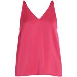 Reduzierte Pinke Vila V-Ausschnitt Tank-Tops aus Polyester für Damen Größe M für den für den Sommer 