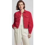 Rote Vila Übergangsjacken aus Baumwolle für Damen Größe S 