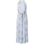 Reduzierte Blaue Blumenmuster Ärmellose Vila Maxi Sommerkleider aus Polyester für Damen Größe XS 