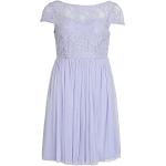 Blaue Kurzärmelige Vila Mini Kurze Abendkleider mit Knopf aus Polyester für Damen Größe M 