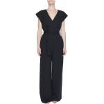 Reduzierte Schwarze Kurzärmelige Vila V-Ausschnitt Sommermode aus Polyester maschinenwaschbar für Damen Größe XXL für den für den Sommer 