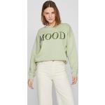 Reduzierte Grüne Vila Rundhals-Ausschnitt Damensweatshirts Größe S 