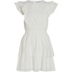 Weiße Vila Mini Rundhals-Ausschnitt Minikleider & kurze Kleider für Damen Größe S 