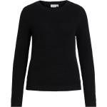 Schwarze Vila Rundhals-Ausschnitt Damensweatshirts Größe M 