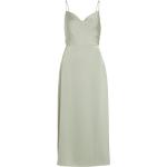 Grüne Elegante Vila Maxi V-Ausschnitt Sommerkleider für Damen Größe L für den für den Sommer 