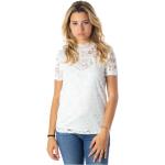 Weiße Vila T-Shirts aus Spitze für Damen Größe XXL für den für den Sommer 
