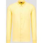 Gelbe Vilebrequin Caroubis Leinenhemden aus Leinen für Herren Größe M für den für den Sommer 