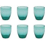 Blaue Villa d'Este Glasserien & Gläsersets aus Glas mundgeblasen 6-teilig 6 Personen 