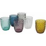Reduzierte Bunte Runde Glasserien & Gläsersets 240 ml aus Glas spülmaschinenfest 6-teilig 