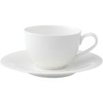 VILLEROY & BOCH 6 Cups Caffè Lang + Gericht Neu Cottage Basic Weiß Einzelhändler