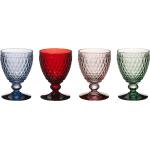 Schwarze Villeroy & Boch Boston Coloured Runde Glasserien & Gläsersets 400 ml aus Kristall 4-teilig 