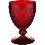 Rote Rustikale Weingläser aus Kristall 