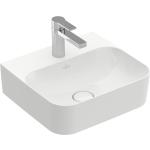 Graue Villeroy & Boch CeramicPlus Rechteckige Handwaschbecken & Gäste-WC-Waschtische matt mit Hahnloch 