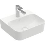 Weiße Villeroy & Boch CeramicPlus Handwaschbecken & Gäste-WC-Waschtische mit Hahnloch 