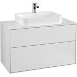 Villeroy & Boch Finion Waschbeckenunterschrank ohne Regal Waschbecken mittig 2 Auszüge für Finion / Memento 2.0 Aufsatzwaschtische mit... G35100MT