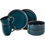 Blaue Mediterrane Villeroy & Boch Crafted Frühstückssets aus Porzellan 6-teilig 