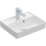 Reduzierte Villeroy & Boch Collaro Rechteckige Handwaschbecken & Gäste-WC-Waschtische aus Keramik mit Hahnloch 
