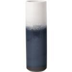 Blaue 25 cm Vasen & Blumenvasen 25 cm aus Steingut 