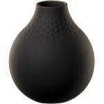 Schwarze Moderne Villeroy & Boch Manufacture Collier Vasen & Blumenvasen matt aus Porzellan 