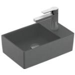 Anthrazitfarbene Villeroy & Boch Memento 2.0 Handwaschbecken & Gäste-WC-Waschtische aus Keramik 