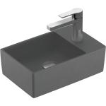 Anthrazitfarbene Villeroy & Boch Memento 2.0 Handwaschbecken & Gäste-WC-Waschtische matt mit Hahnloch 