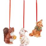 Villeroy & Boch Weihnachtsanhänger mit Eichhörnchenmotiv aus Porzellan 3-teilig 