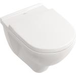 Weiße Villeroy & Boch O.novo Ovale Wand-WCs glänzend aus Keramik 