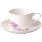 Villeroy & Boch - Rose Garden Kaffeetasse mit Unterteller - Weiß