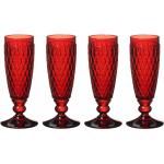 Rote Villeroy & Boch Boston Coloured Glasserien & Gläsersets 145 ml aus Kristall spülmaschinenfest 4-teilig 