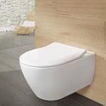 Weiße Villeroy & Boch CeramicPlus Wand-WCs aus Keramik 