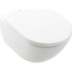Villeroy & Boch Subway 3.0 Tiefspül-WC, wandhängend, spülrandlos, TwistFlush, 370x560 mm, 4670T0, Farbe: Stone White, Ceramic Plus - 4670T0RW