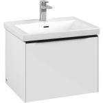 Weiße Villeroy & Boch Subway 3.0 Rechteckige Handwaschbecken & Gäste-WC-Waschtische aus Holz 