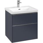 Marineblaue Rechteckige Handwaschbecken & Gäste-WC-Waschtische Glänzende aus Holz 