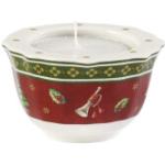 Rote Villeroy & Boch Toy's Delight Weihnachts-Teelichthalter aus Keramik 