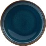 Blaue Villeroy & Boch Crafted Runde Suppenteller aus Porzellan mikrowellengeeignet 