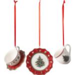 Villeroy & Boch Toy's Delight Ornamente Geschirrset Rot 3-tlg. 4x7 cm Decoration