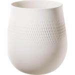 Weiße Moderne 33 cm Villeroy & Boch Vasen & Blumenvasen 33 cm matt aus Keramik 