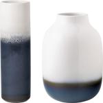 Blaue Moderne 25 cm Villeroy & Boch Lave Runde Vasensets 22 cm aus Steingut 